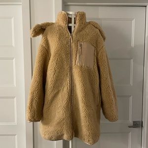 H&M Trend teddy hooded jacket size XS